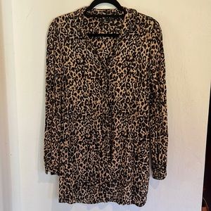 Volcom leopard long sleeve dress